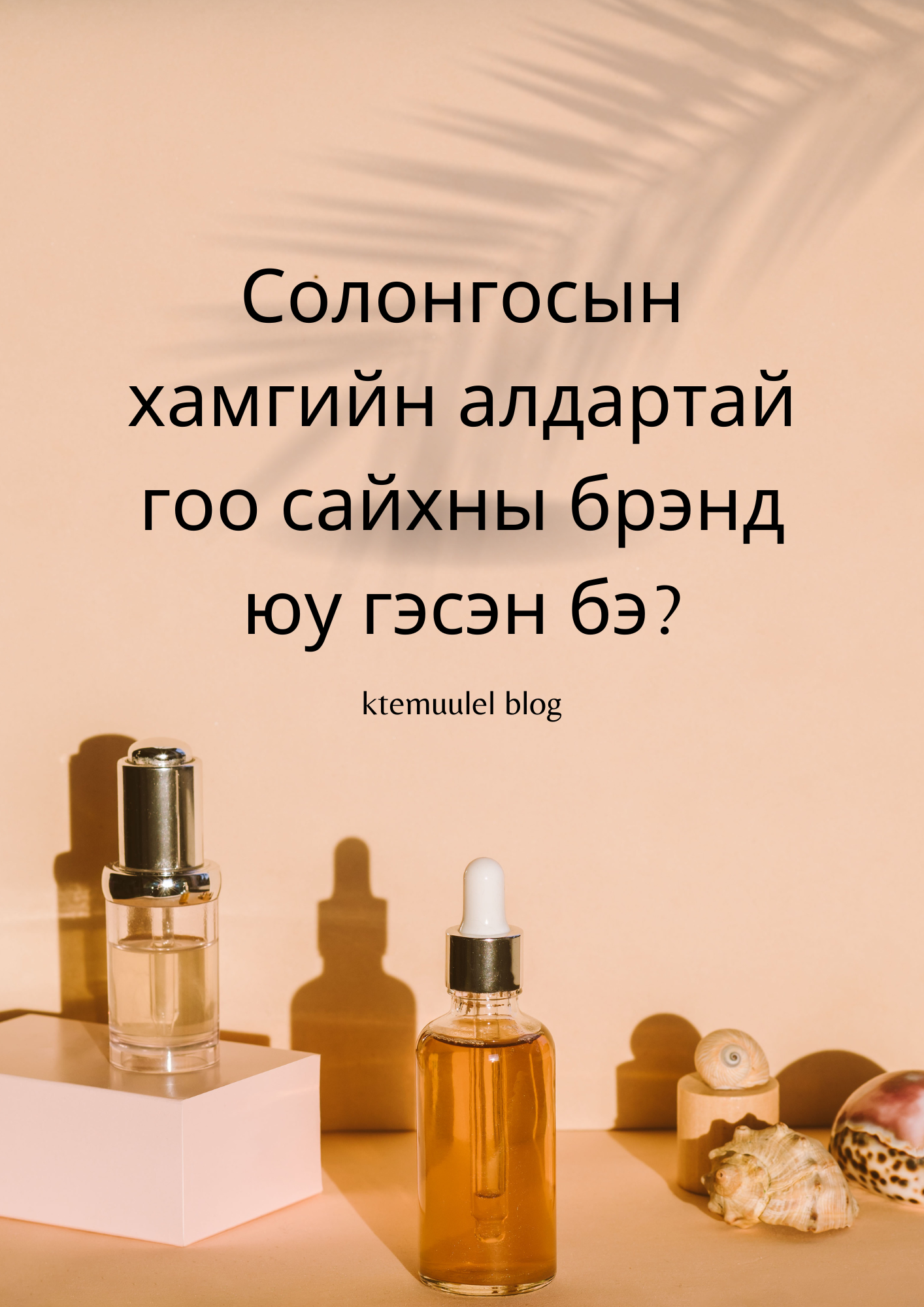 Солонгосын хамгийн алдартай гоо сайхны брэнд юу гэсэн бэ?